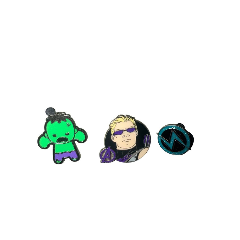 Disney Marvel Pin Lot Hulk Hawkeye Ms Marvel Avengers Kawaii Pride